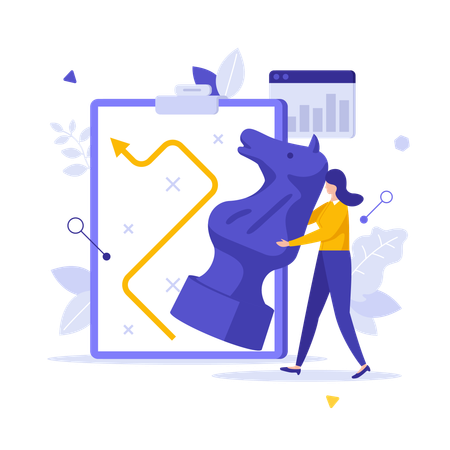 Geschäftsstrategie  Illustration