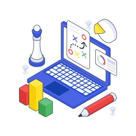 Geschäftsstrategie- und Analysebericht  Illustration