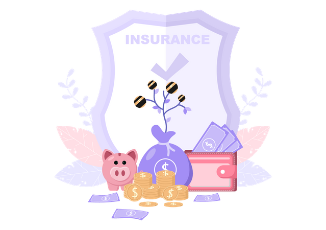 Geschäftsversicherungspolice  Illustration