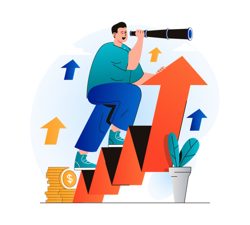 Geschäftsvision  Illustration