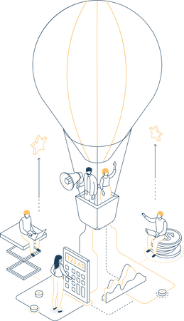 Geschäftswachstum  Illustration