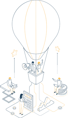 Geschäftswachstum  Illustration