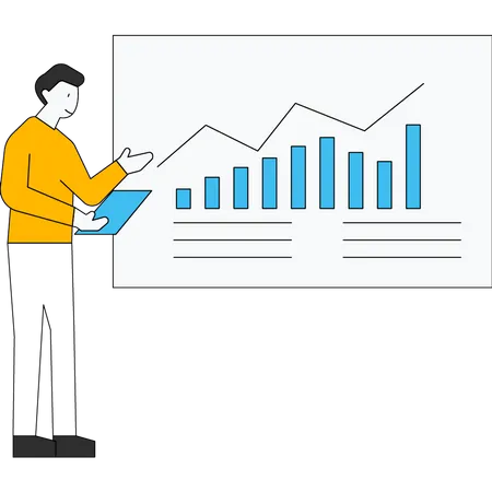 Analyse des Geschäftswachstums  Illustration