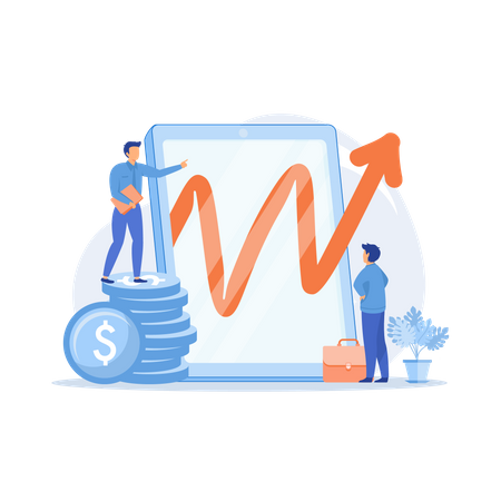 Strategie für Unternehmenswachstum  Illustration