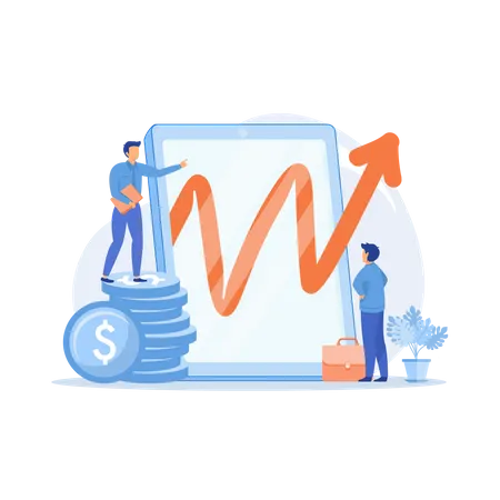 Strategie für Unternehmenswachstum  Illustration