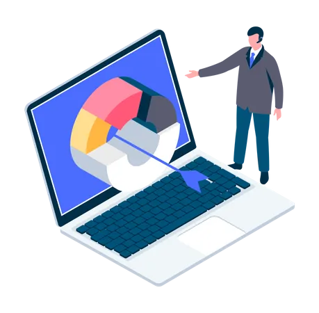 Geschäftszielanalyse  Illustration