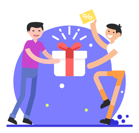 Geschenkangebot  Illustration