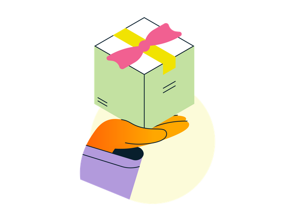 Geschenkbox  Illustration