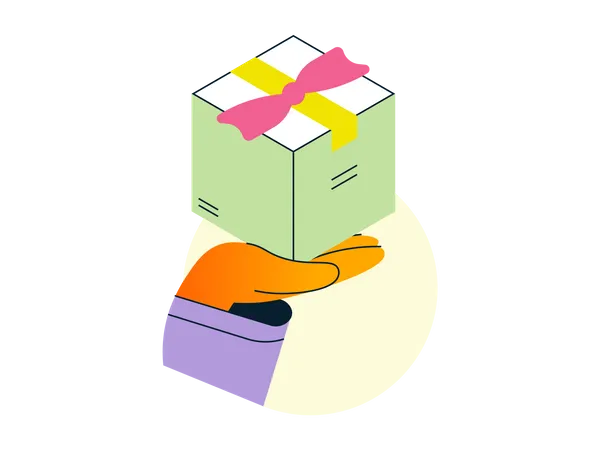 Geschenkbox  Illustration