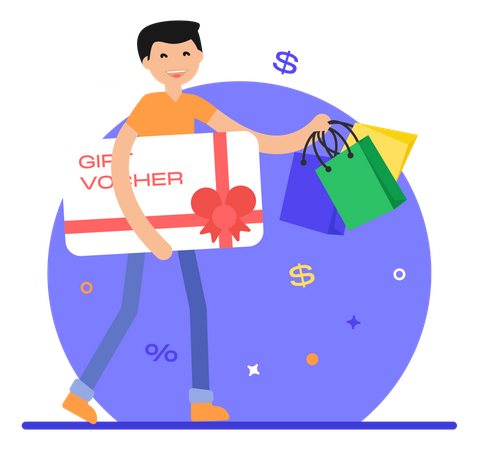 Geschenkkarte  Illustration