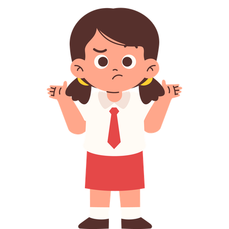 Geschockter Schüler  Illustration