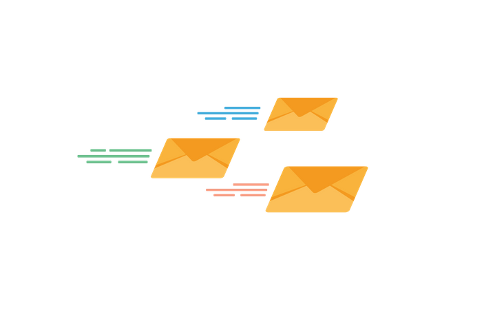 Gesendeten Nachrichten  Illustration