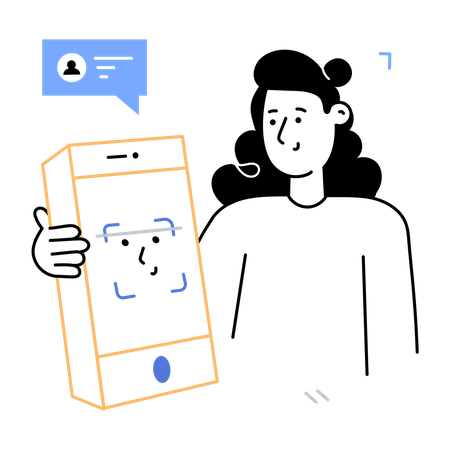 Gesichtsscan  Illustration