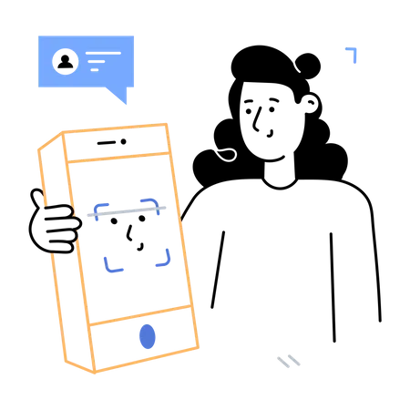 Gesichtsscan  Illustration