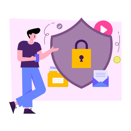 Gesperrter Schild  Illustration