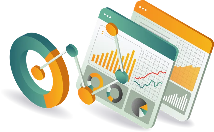 Gestão do Painel de Análise de Dados de Crescimento Empresarial  Ilustração