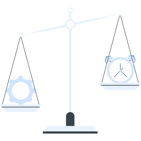 Gestão de tempo empresarial  Ilustração