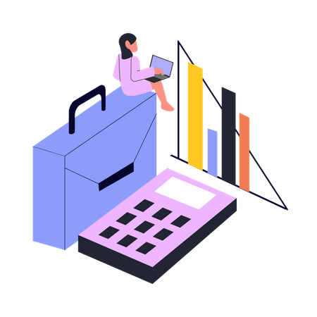 Gestão financeira  Ilustração