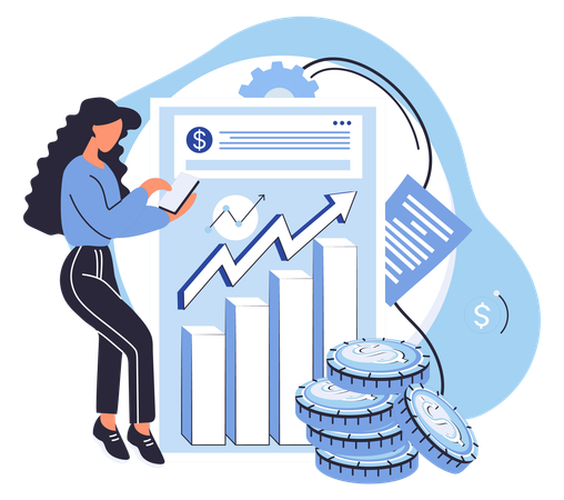 A gestão financeira eficaz é a espinha dorsal de um negócio próspero  Ilustração