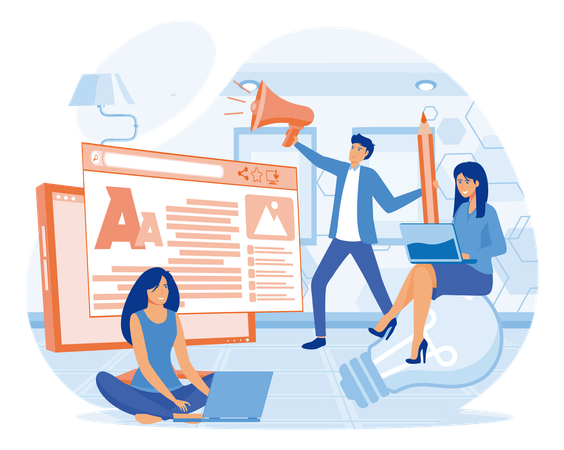 Gestion de contenu  Illustration