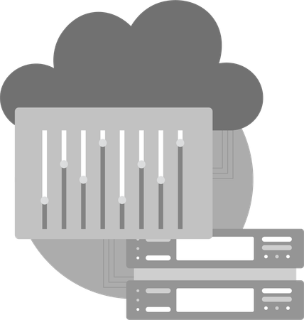 Gestión de datos en la nube  Ilustración