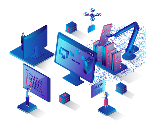 Gestión de datos web  Illustration