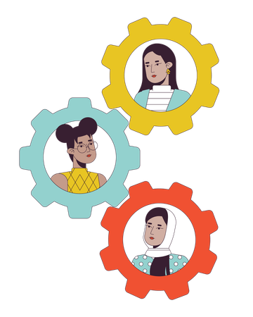Gestión de equipos  Ilustración
