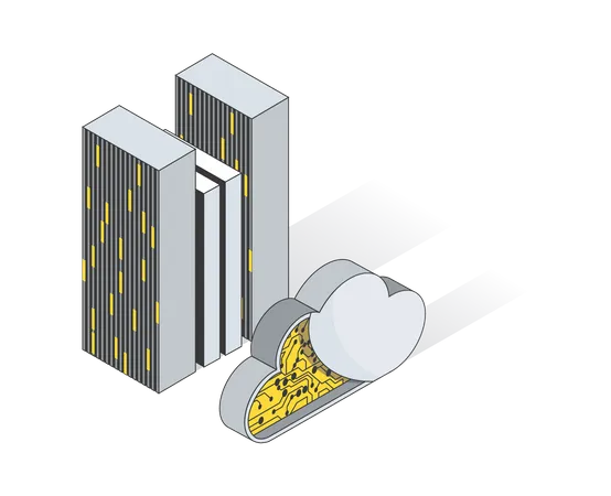 Gestión de la nube  Ilustración