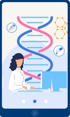 Gestion de la structure de l'ADN en ligne  Illustration