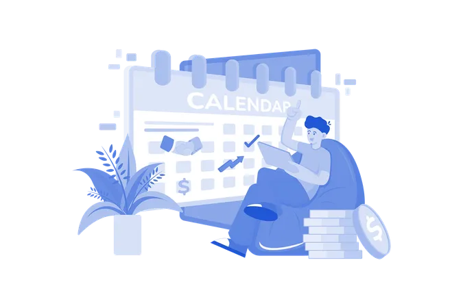 Gestión de agenda comercial  Illustration