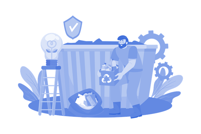 Gestión de residuos  Illustration