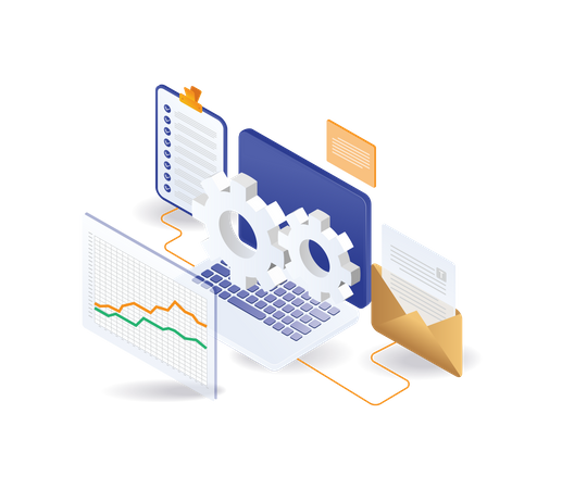 Gestion de l'analyse des données du serveur informatique  Illustration