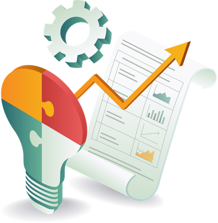 Gestión de soluciones de datos con analista de negocios  Illustration