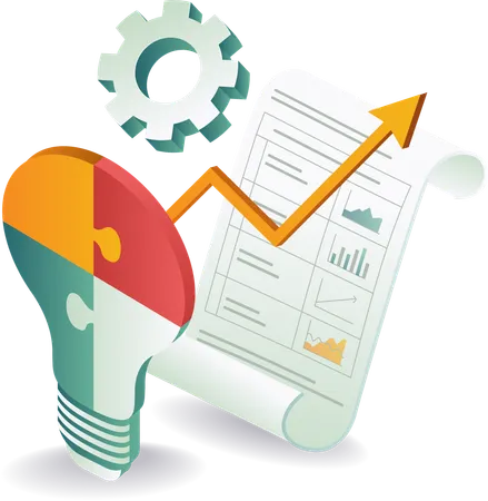 Gestión de soluciones de datos con analista de negocios  Illustration