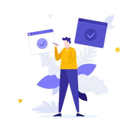 Administración de tareas  Ilustración