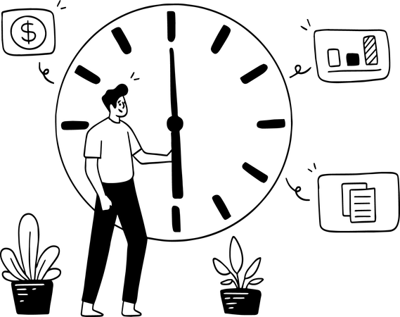 Gestión del tiempo  Ilustración