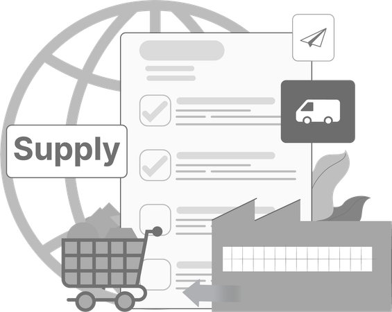 Gestion des approvisionnements industriels  Illustration