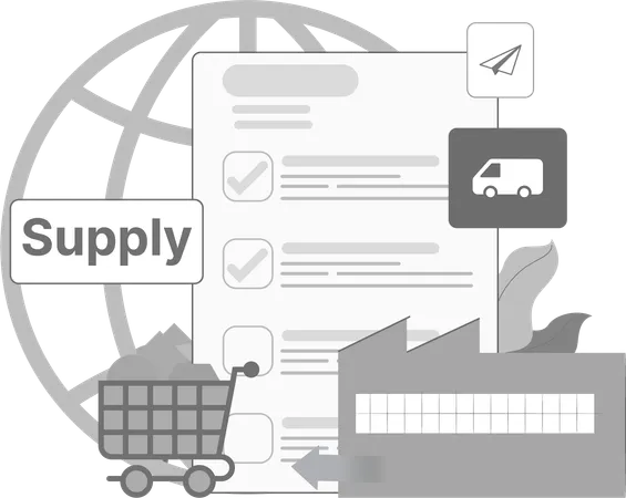 Gestion des approvisionnements industriels  Illustration