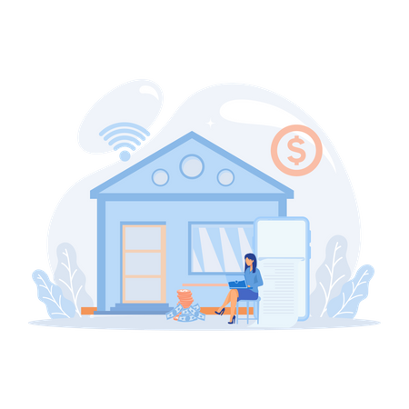 Gestion des finances de la maison  Illustration