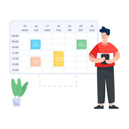 Gestion des horaires  Illustration