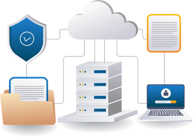 Gestion du serveur cloud de sécurité des données des points finaux  Illustration