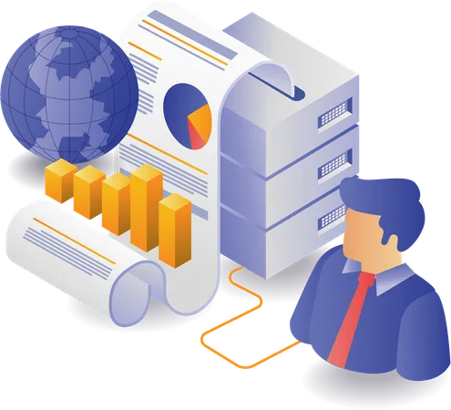 Gestion du serveur mondial d'analyse de données  Illustration