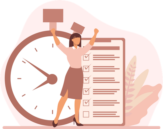 Gestion du temps professionnel  Illustration