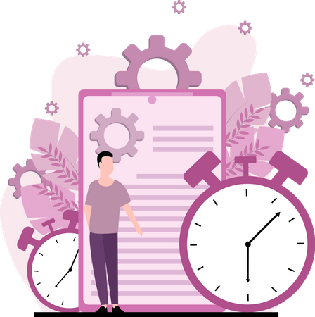 Gestion du temps professionnel  Illustration