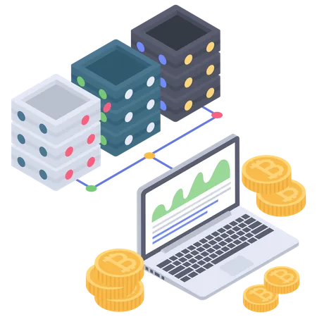 Gestion et connexion du serveur Bitcoin  Illustration