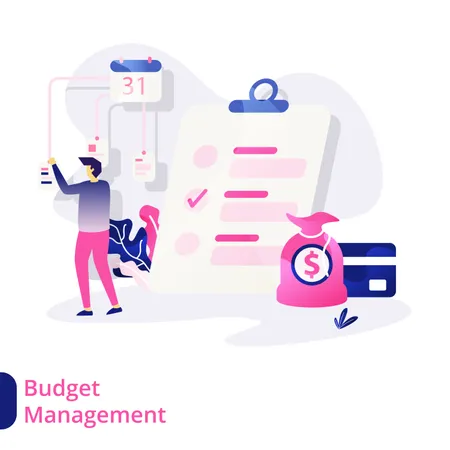 Administración de presupuesto  Ilustración