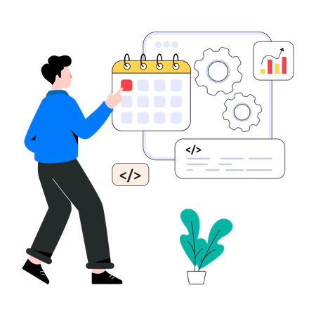 Gestion web  Illustration