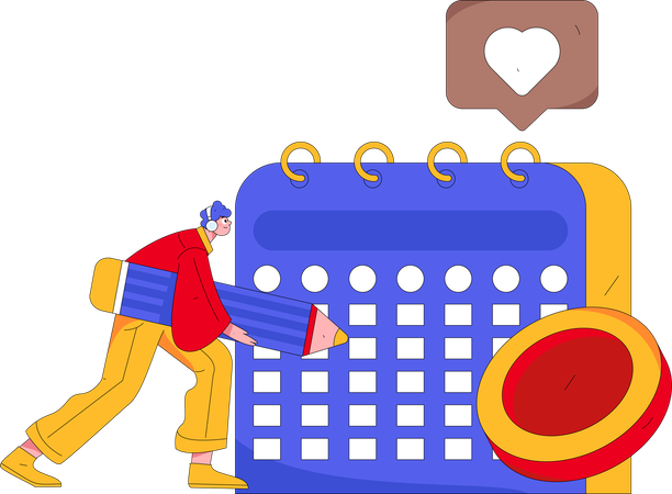 Gestione del calendario  Illustration