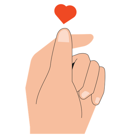 Gesto de amor  Ilustración