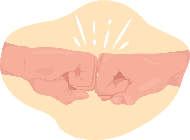 Gesto de soco  Illustration